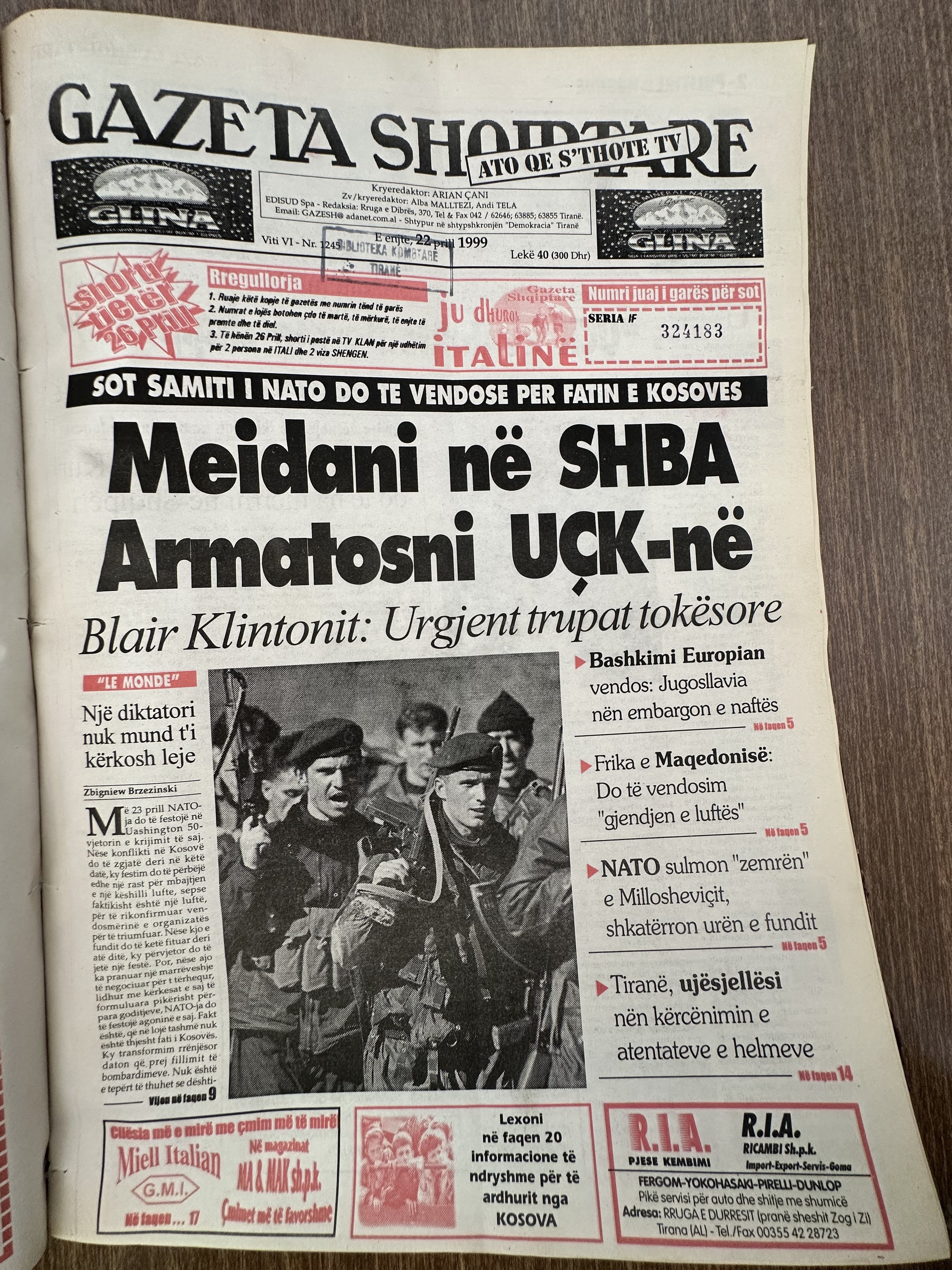 Gazeta Shqiptare 1999-04-22